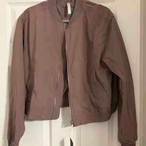 Fabletics Women's Mauve Bomber Jacket